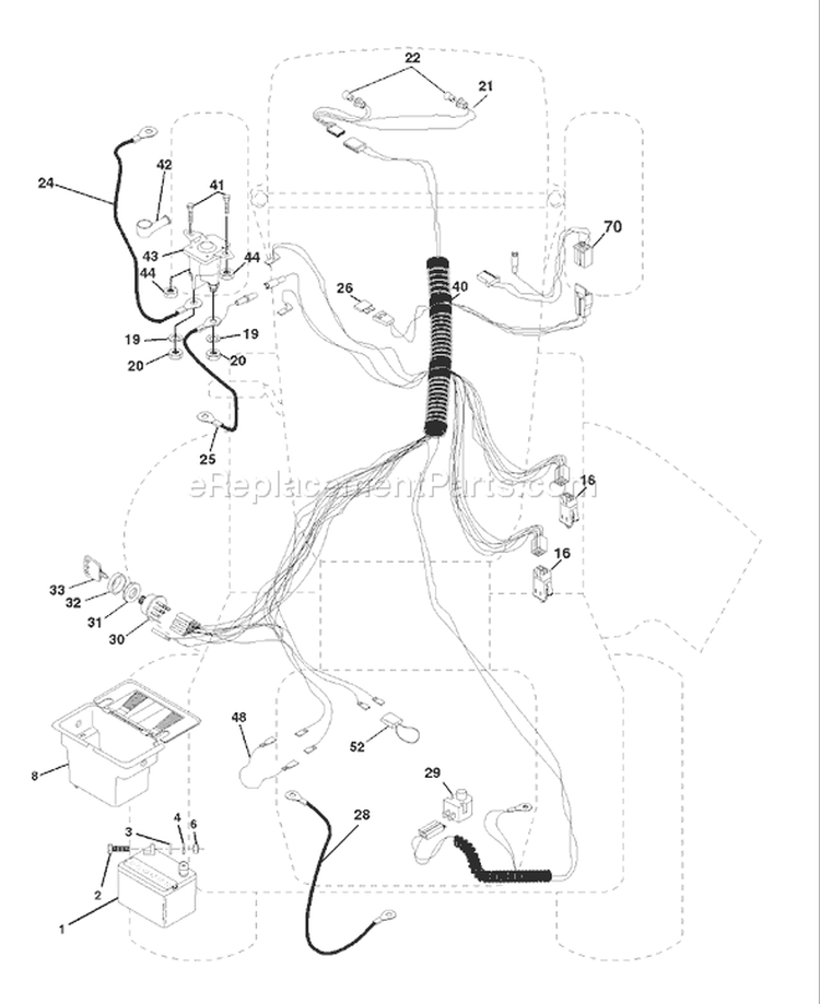 Page D Diagram and Parts List for LT120 LT 120 954140002B -1997-12 Husqvarna Lawn Tractor