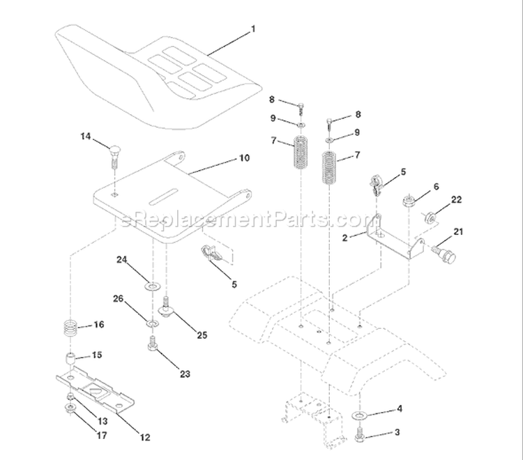 Page I Diagram and Parts List for LT120 LT 120 954140002B -1997-12 Husqvarna Lawn Tractor