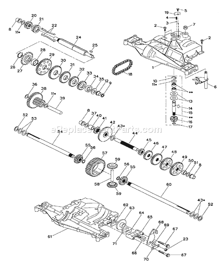 Page B Diagram and Parts List for LT120 LT 120 HCA -954140047 -1998-01 Husqvarna Lawn Tractor