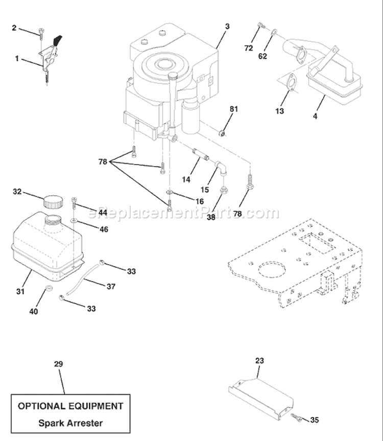 Page F Diagram and Parts List for LT120 LT 120 HCA -954140047 -1998-01 Husqvarna Lawn Tractor