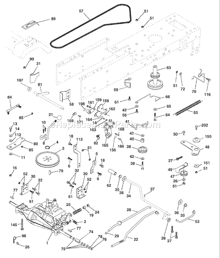 Page C Diagram and Parts List for LT1238A LT 1238 A 9545677024 -2000-10 Husqvarna Lawn Tractor