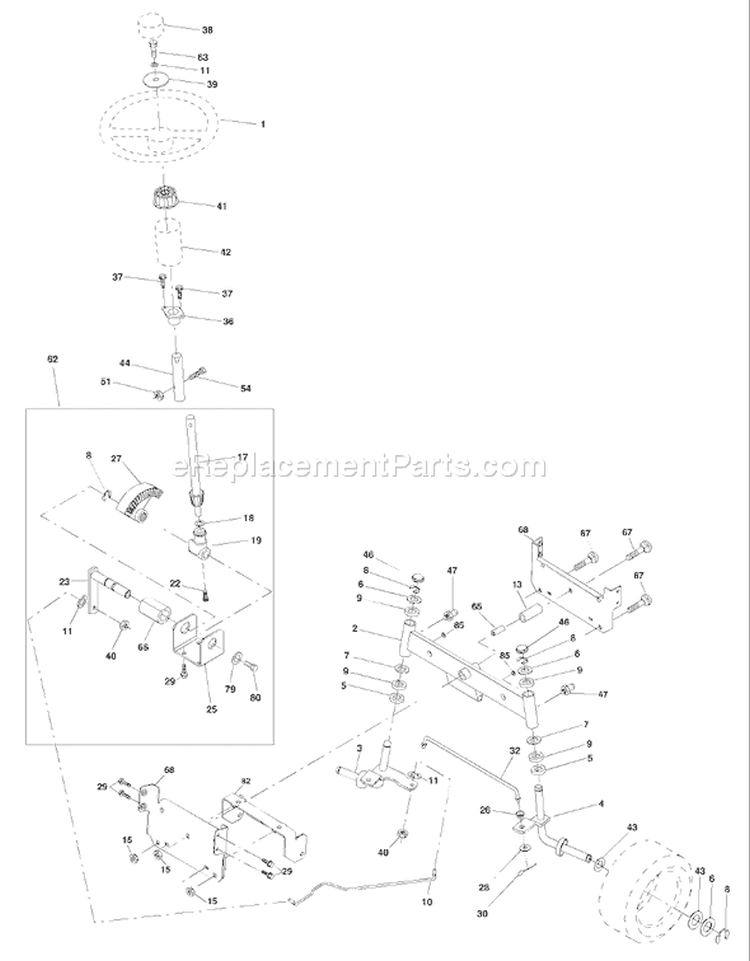 Page I Diagram and Parts List for LT1238A LT 1238 A 9545677024 -2000-10 Husqvarna Lawn Tractor