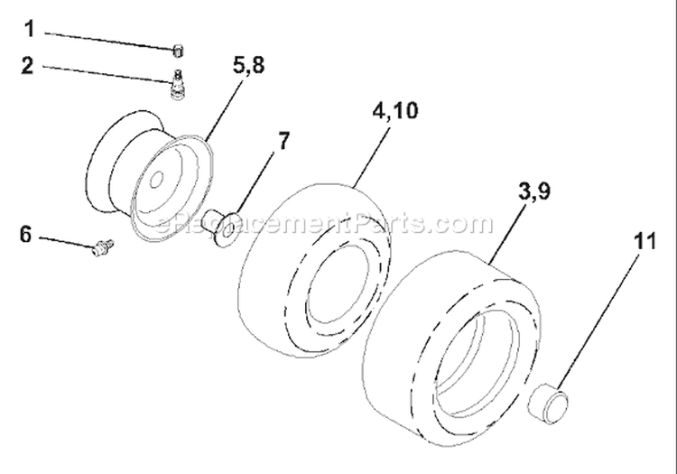 Page J Diagram and Parts List for LT1238B LT 1238 B 954567024 -2001-03 Husqvarna Lawn Tractor