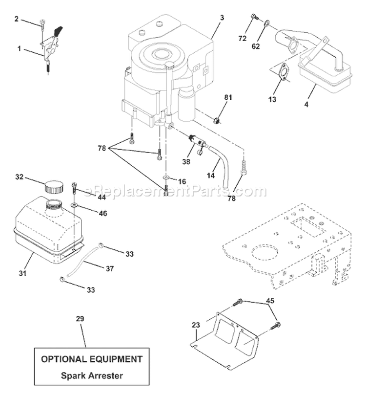 Page E Diagram and Parts List for LT1238B LT 1238 B 954567024 -2001-03 Husqvarna Lawn Tractor