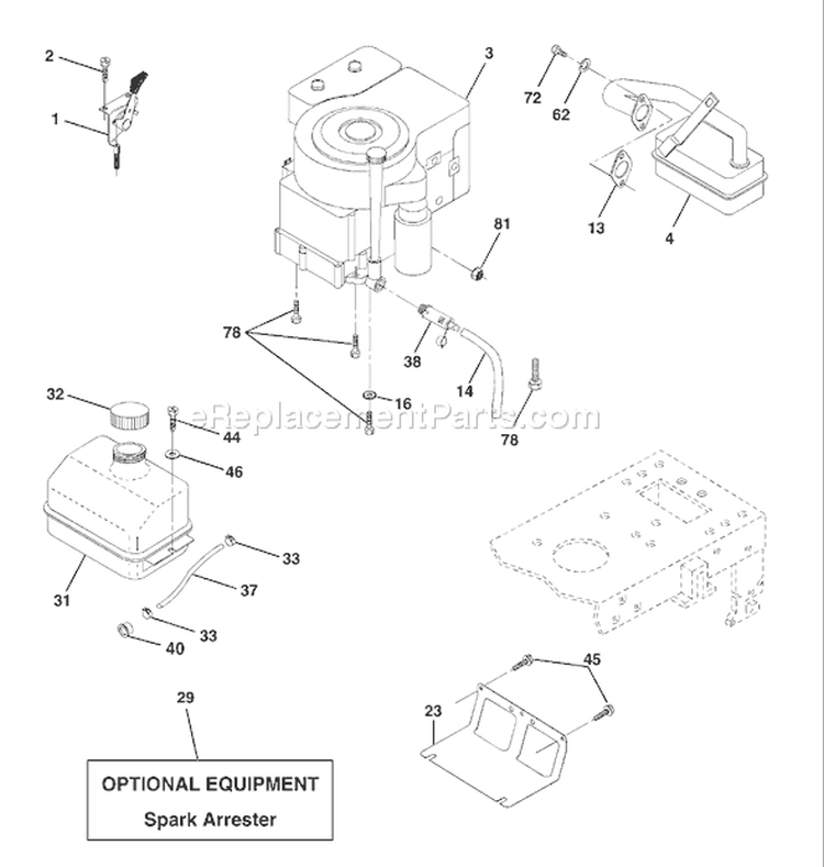 Page E Diagram and Parts List for LT1238D LT 1238 D 954567024 -2002-02 Husqvarna Lawn Tractor