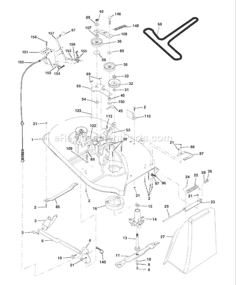 Page F Diagram and Parts List for LT1238D LT 1238 D 954567024 -2002-02 Husqvarna Lawn Tractor