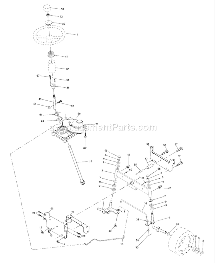 Page I Diagram and Parts List for LT1238D LT 1238 D 954567024 -2002-02 Husqvarna Lawn Tractor
