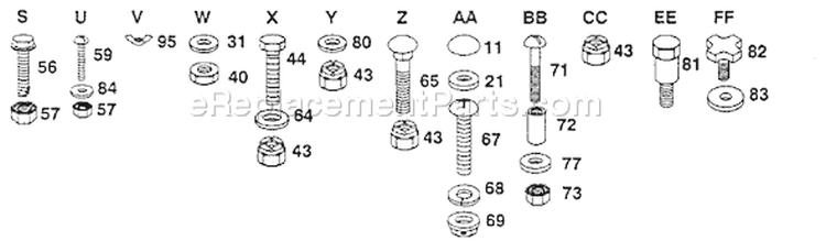 Page E Diagram and Parts List for LT125 LT 125 H12538D -954000332 -1991-10 Husqvarna Lawn Tractor