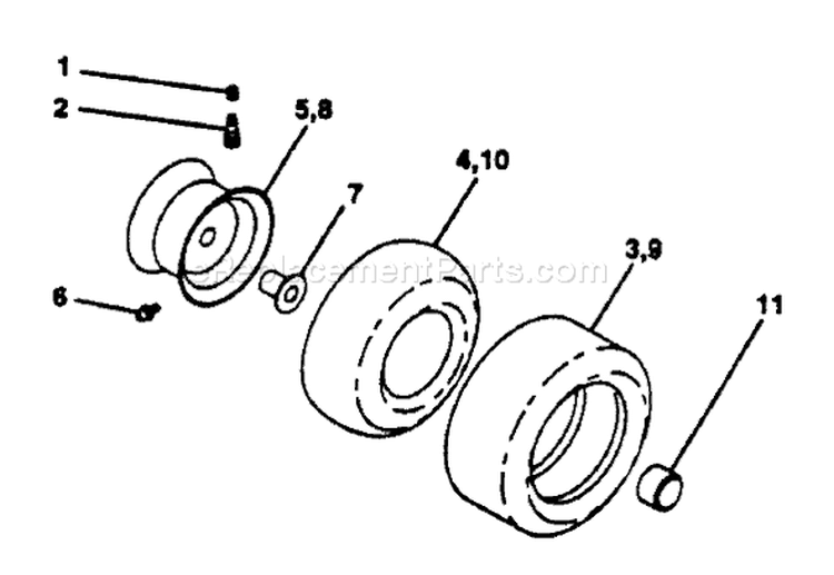 Page I Diagram and Parts List for LT125 LT 125 HC12542B -954002711 -1995-01 Husqvarna Lawn Tractor