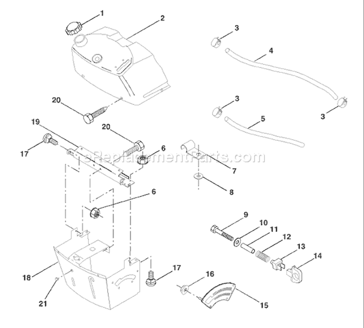 Page B Diagram and Parts List for LT125 LT 125 HE12536C -954170001 -1998-10 Husqvarna Lawn Tractor