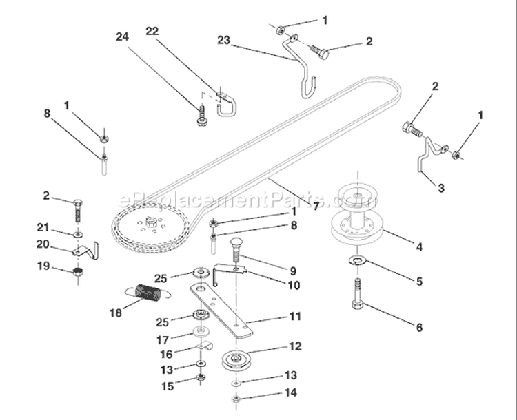 Page H Diagram and Parts List for LT125 LT 125 HE12536C -954170001 -1998-10 Husqvarna Lawn Tractor