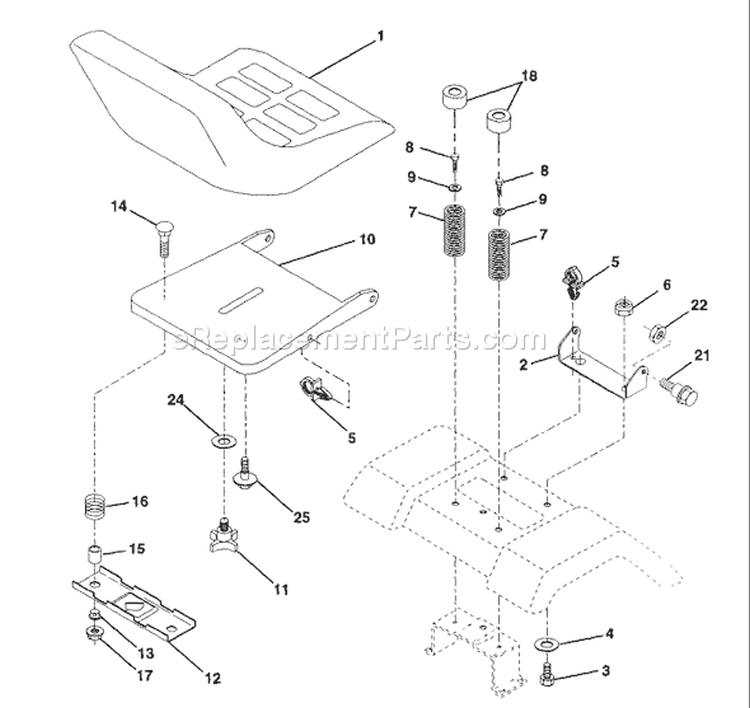 Page I Diagram and Parts List for LT130 LT 130 1997-12 Husqvarna Lawn Tractor