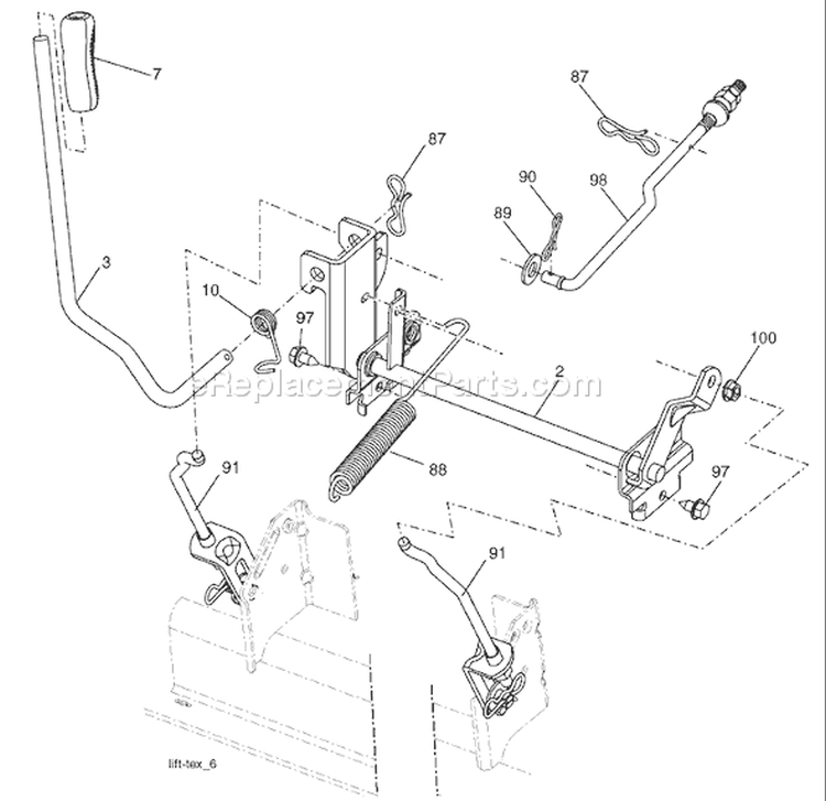 Page G Diagram and Parts List for LT1538 LT 1538 96043003802 -2008-04 Husqvarna Lawn Tractor