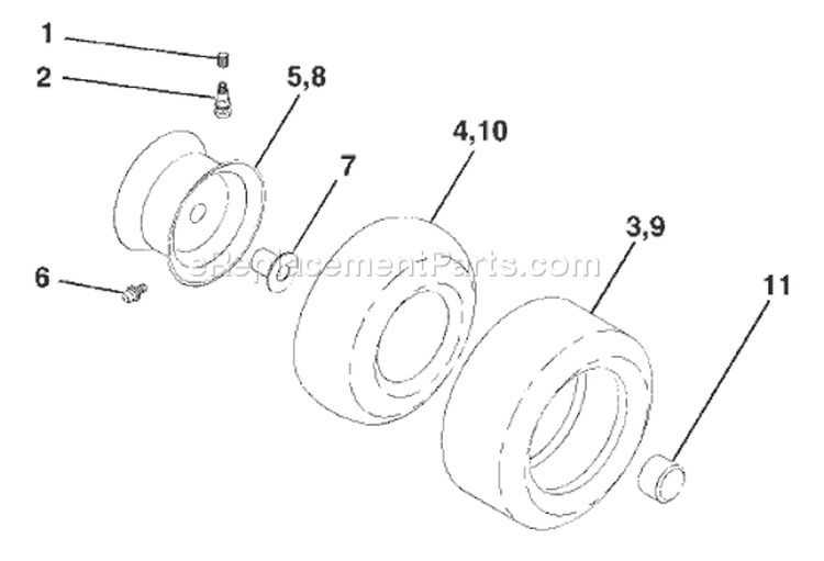 Page J Diagram and Parts List for LT1538D LT 1538 D 954569776 -2003-01 Husqvarna Lawn Tractor