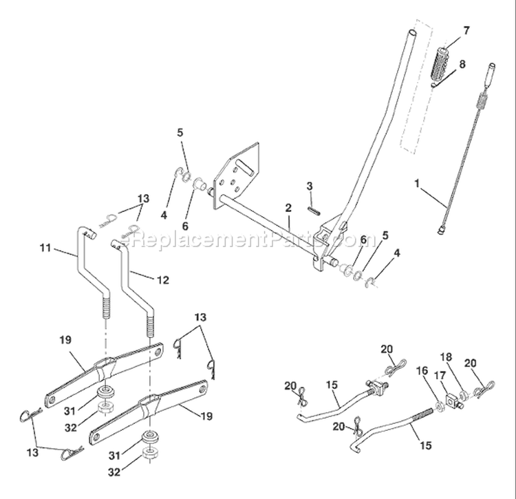 Page G Diagram and Parts List for LT16542 LT 16542 96013001900 -2006-02 Husqvarna Lawn Tractor
