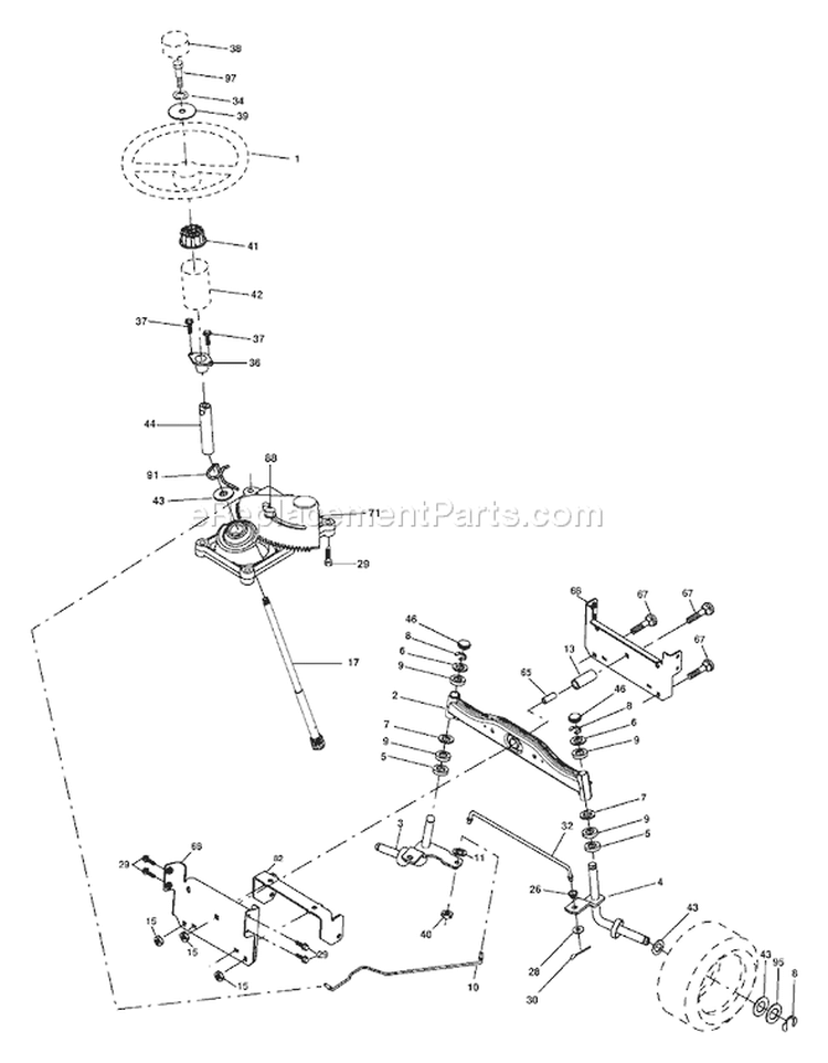 Page I Diagram and Parts List for LT16542 LT 16542 96013001900 -2006-02 Husqvarna Lawn Tractor