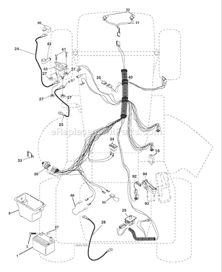 Page D Diagram and Parts List for LT18542 LT 18542 96013000400 -2006-03 Husqvarna Lawn Tractor