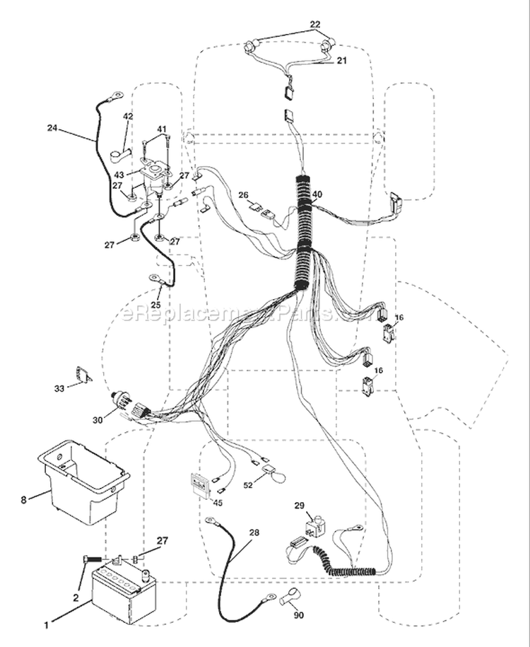 Page D Diagram and Parts List for LT18542B LT 18542 B 954571748 -2004-02 Husqvarna Lawn Tractor