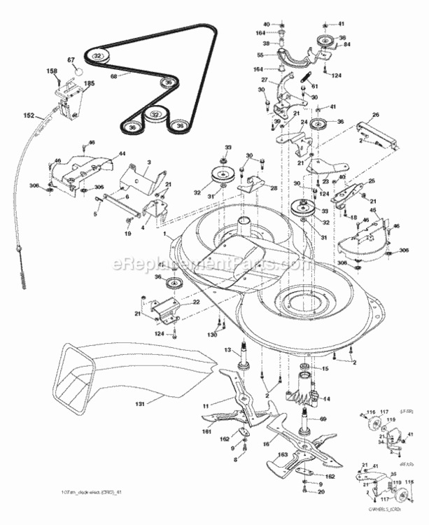 Mower_Deck__Cutting_Deck Diagram and Parts List for LZ175H107RBK 2012-11 Husqvarna Lawn Tractor