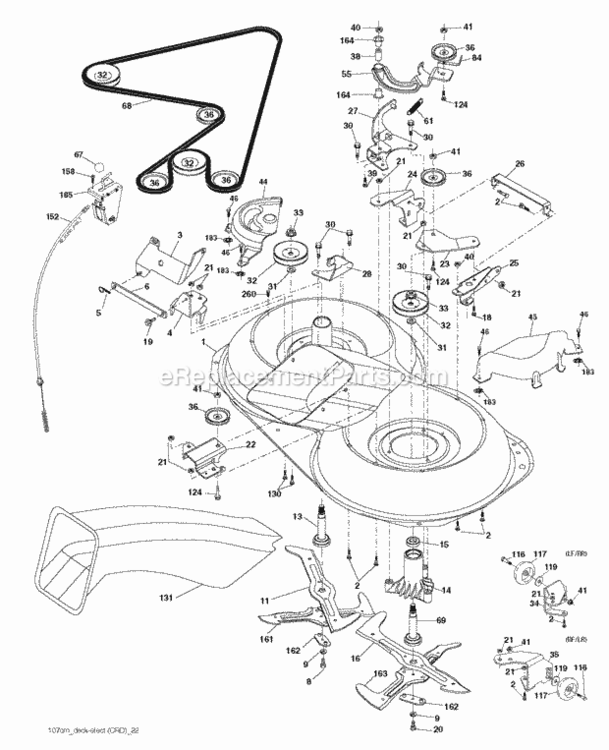 Mower_Deck__Cutting_Deck Diagram and Parts List for LZ20H107RBK 2012-11 Husqvarna Lawn Tractor