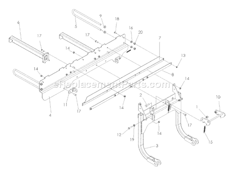 Page K Diagram and Parts List for 6127 LZF  966956801 -2008-04 Husqvarna Lawn Mower