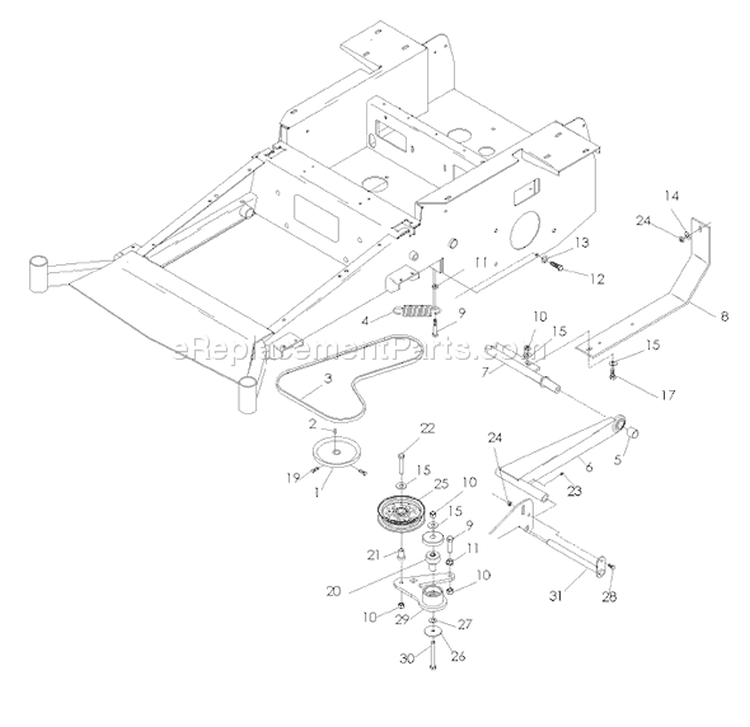 Page N Diagram and Parts List for 6127 LZF  966956801 -2008-04 Husqvarna Lawn Mower