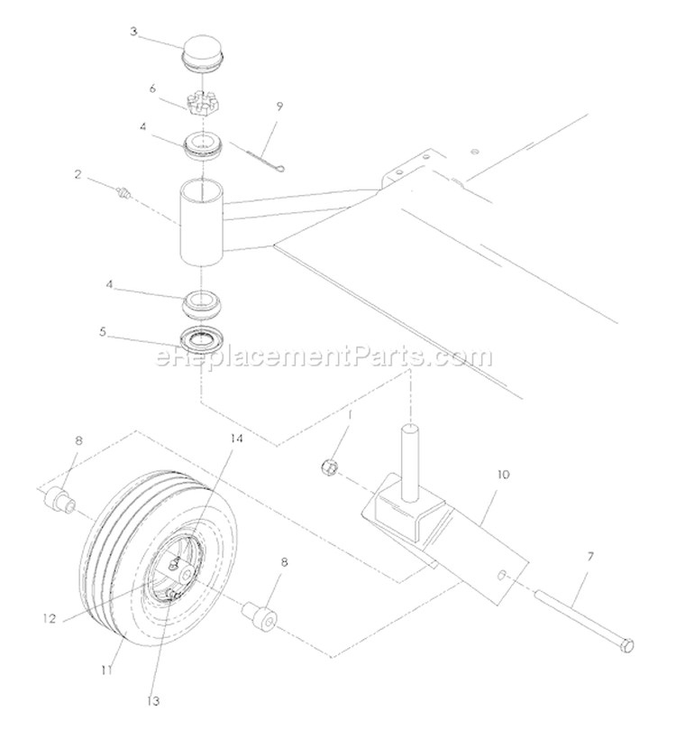 Page C Diagram and Parts List for 6127 LZF  966956801 -2008-04 Husqvarna Lawn Mower