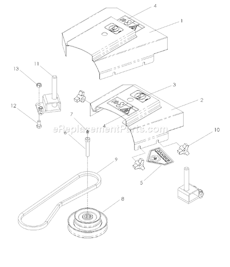 Page F Diagram and Parts List for 6127 LZF  966956801 -2008-04 Husqvarna Lawn Mower