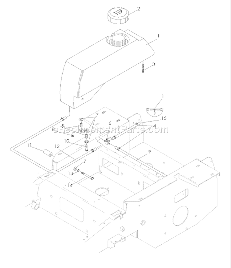 Page I Diagram and Parts List for 6127 LZF  966956801 -2008-04 Husqvarna Lawn Mower