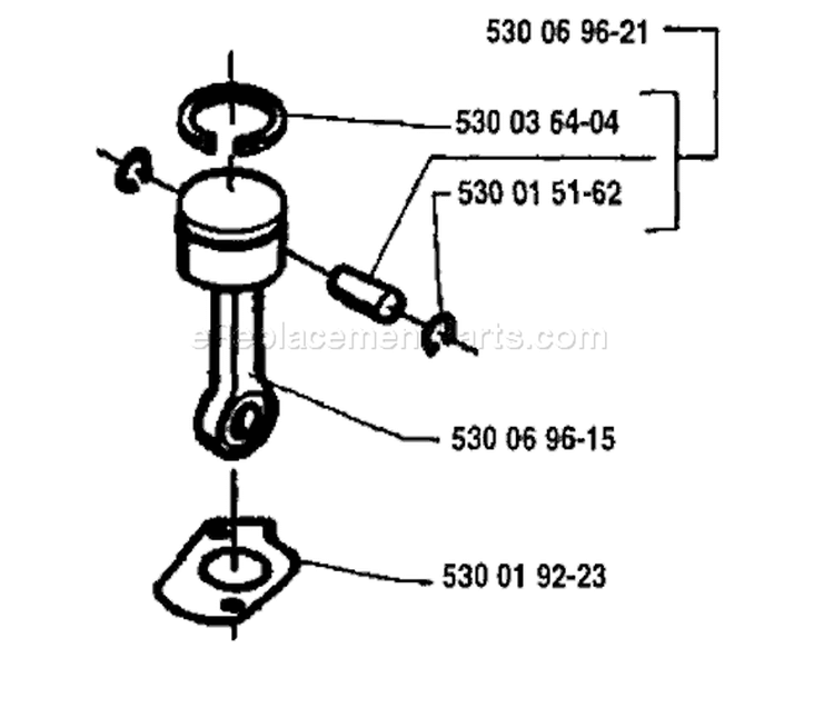 Page J Diagram and Parts List for MONDO 1995-03 Husqvarna Trimmer