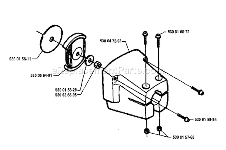 Page C Diagram and Parts List for MONDO 1995-03 Husqvarna Trimmer