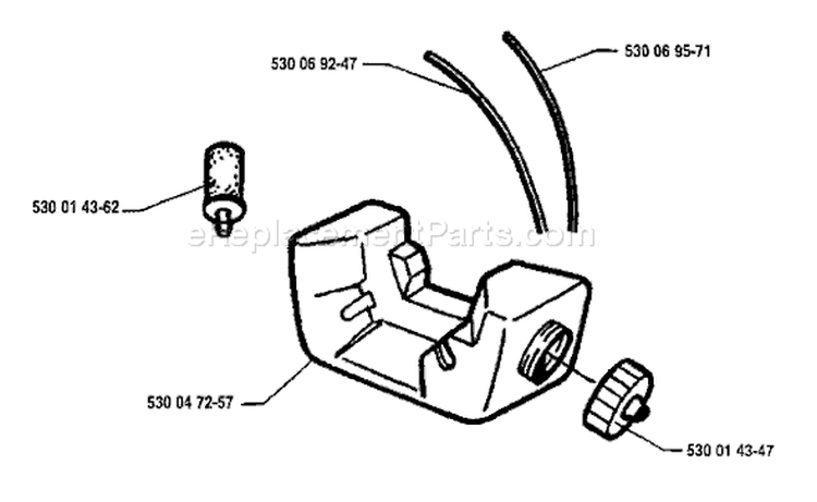 Page G Diagram and Parts List for MONDO 1995-03 Husqvarna Trimmer