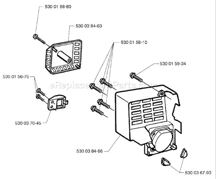 Page E Diagram and Parts List for MONDO 1997-04 Husqvarna Trimmer