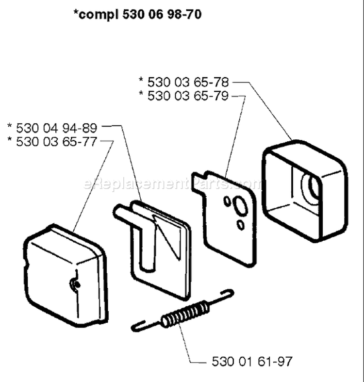 Page J Diagram and Parts List for MONDO 1997-04 Husqvarna Trimmer
