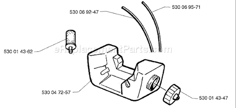 Page K Diagram and Parts List for MONDO Max 1997-04 Husqvarna Trimmer
