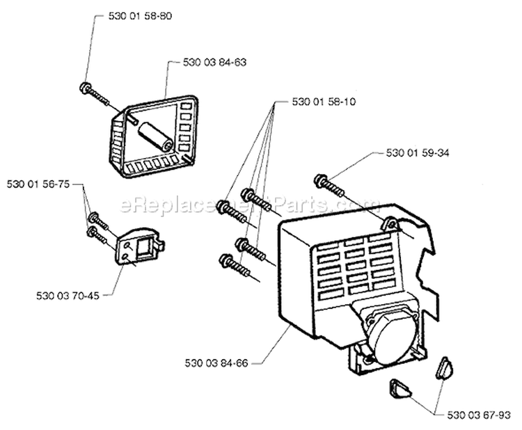 Page E Diagram and Parts List for MONDO Mega 1997-04 Husqvarna Trimmer