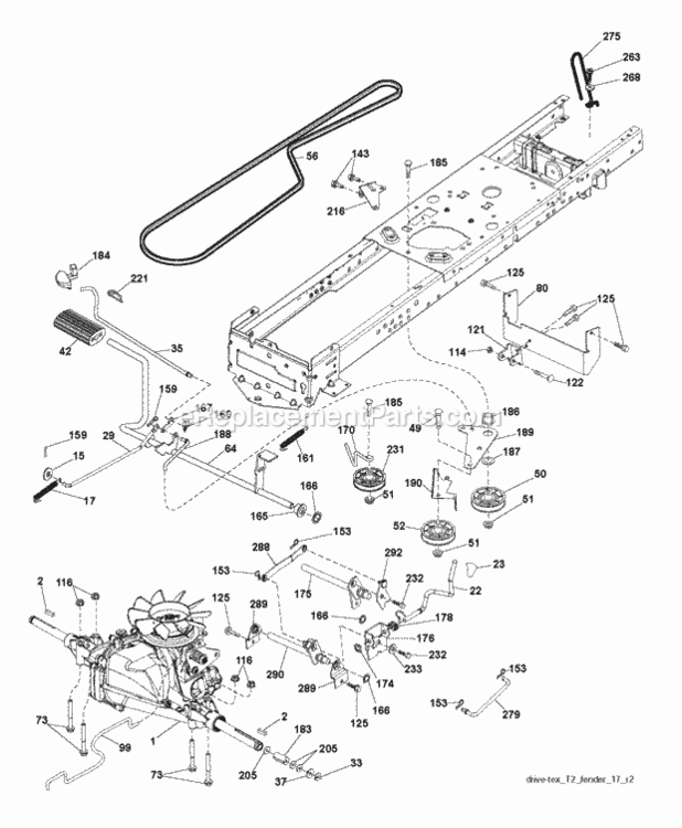 Page D Diagram and Parts List for P11577HRB 2010-09 Husqvarna Lawn Tractor