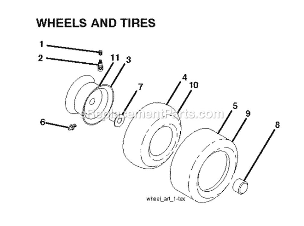 Page J Diagram and Parts List for P145107HP 2010-09 Husqvarna Lawn Tractor