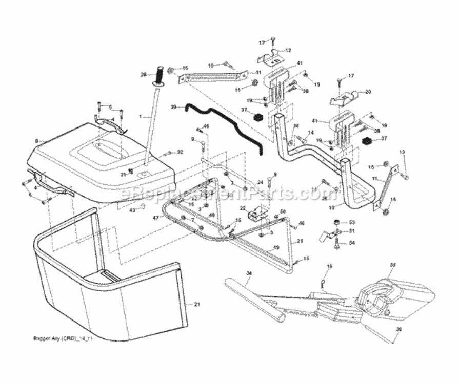 Page A Diagram and Parts List for P185107HRB 2010-09 Husqvarna Lawn Tractor