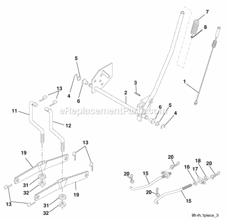 Page G Diagram and Parts List for PB1842LT 2006-01 Husqvarna Lawn Tractor
