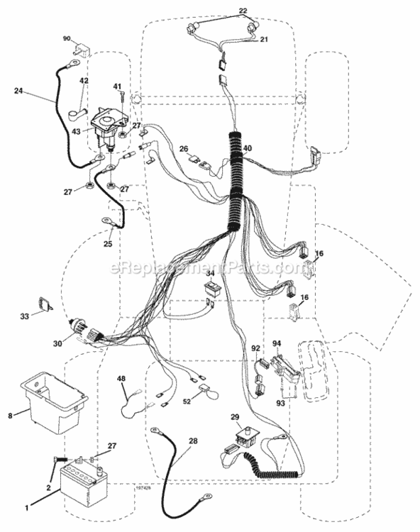 Page D Diagram and Parts List for PB1842LT 2006-02 Husqvarna Lawn Tractor