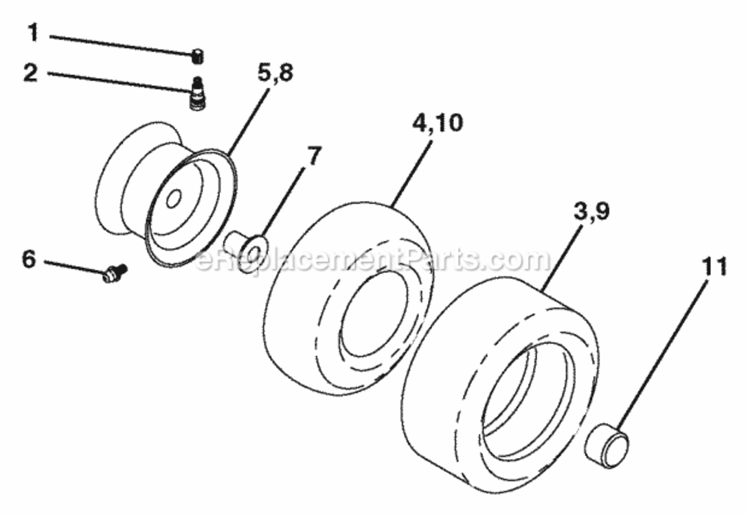 Page J Diagram and Parts List for PB185H42LT 2006 Husqvarna Lawn Tractor