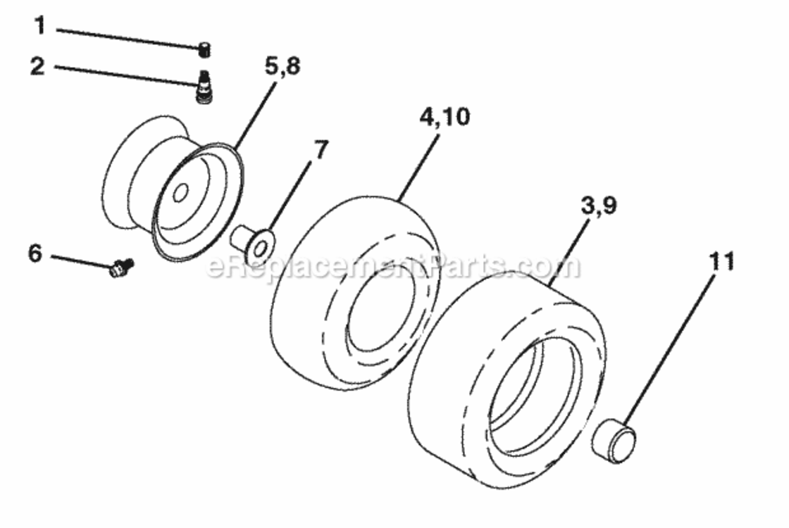Page J Diagram and Parts List for PB185H42LT 2006-01 Husqvarna Lawn Tractor