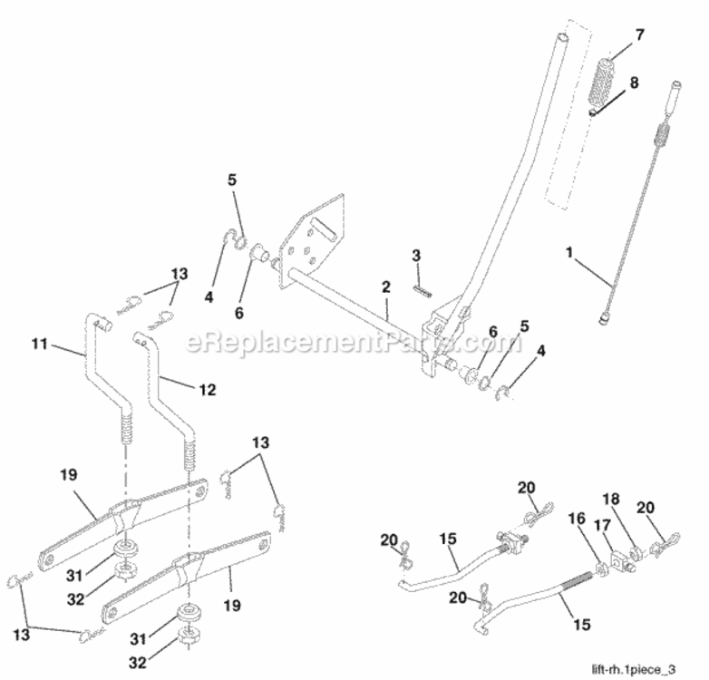 Page G Diagram and Parts List for PB185H42LT 2006-01 Husqvarna Lawn Tractor