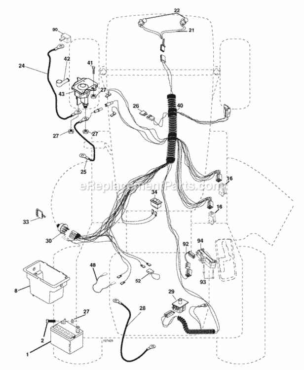 Page D Diagram and Parts List for PB18H42LT 2006-03 Husqvarna Lawn Tractor