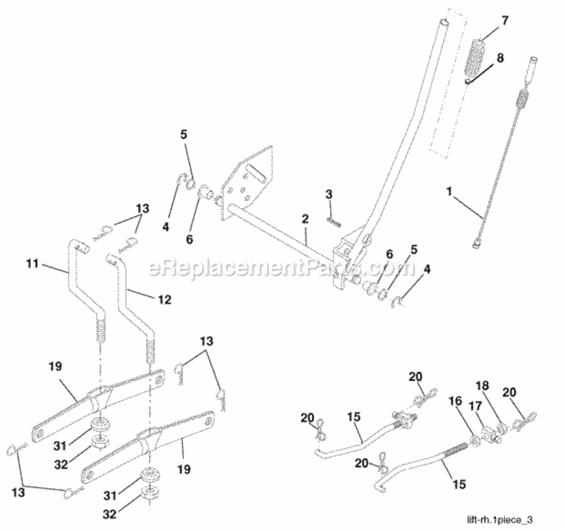 Page G Diagram and Parts List for PB18H42LT 2006-03 Husqvarna Lawn Tractor