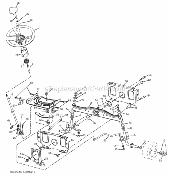 Page I Diagram and Parts List for PB19542LT 2008-04 Husqvarna Lawn Tractor
