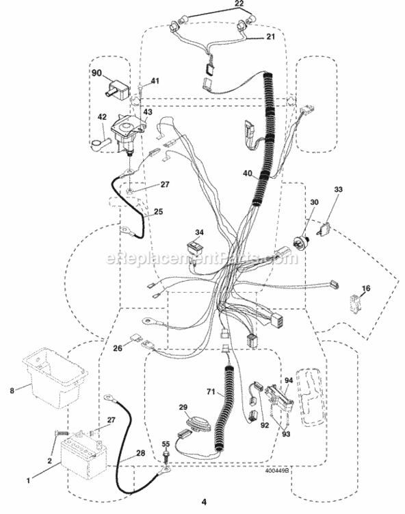Page D Diagram and Parts List for PB19546LT 2008-02 Husqvarna Lawn Tractor