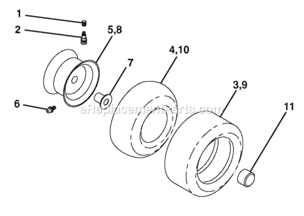 Page J Diagram and Parts List for PB195H42LTX 2008-04 Husqvarna Lawn Tractor