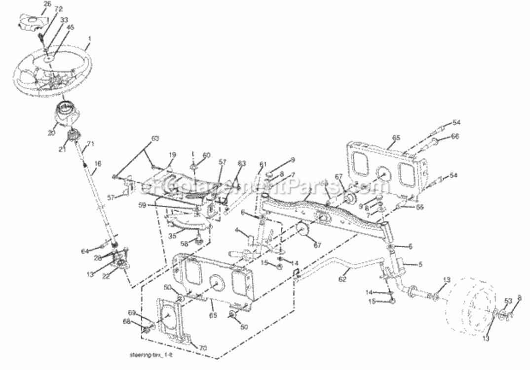 Page I Diagram and Parts List for PB195H42LT 2006-12 Husqvarna Lawn Tractor